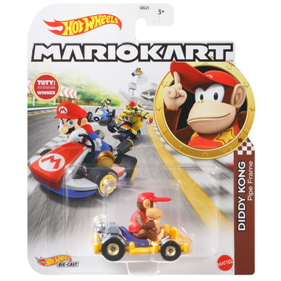 HOT WHEELS MARIO KART ASSORTED - DIDDY KONG - Toyworld Frankston