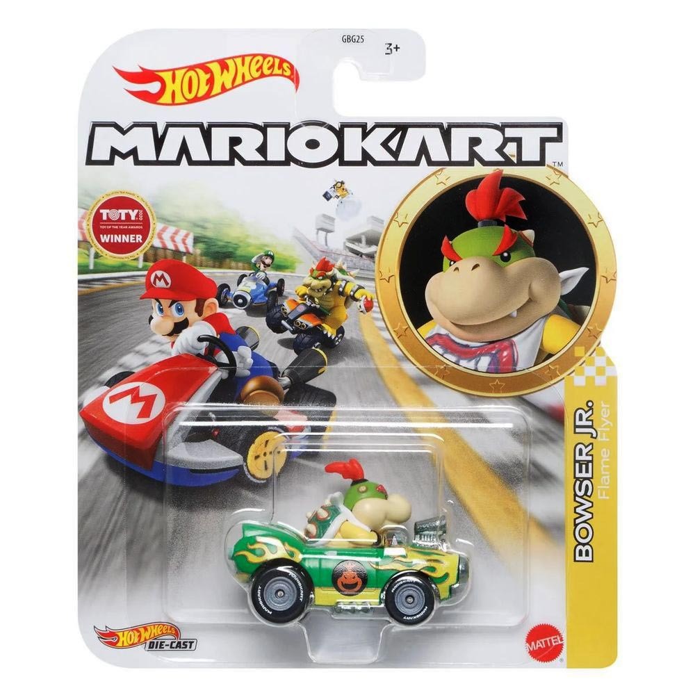 HOT WHEELS MARIO KART ASSORTED - BOWSER JR. - Toyworld Frankston