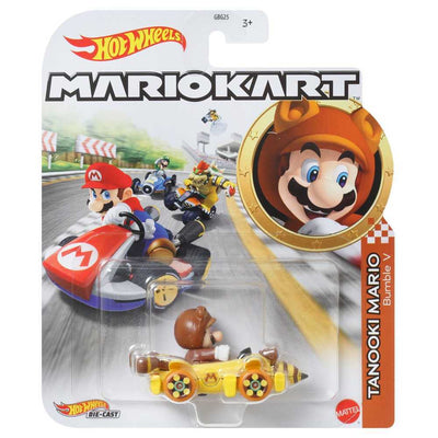 HOT WHEELS MARIO KART ASSORTED - TANOOKI MARIO