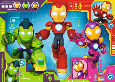 RAVENSBURGER PUZZLE - IRONMAN & HIS AWESOME FRIENDS GIANT FLOOR PUZZLE 24 PIECES