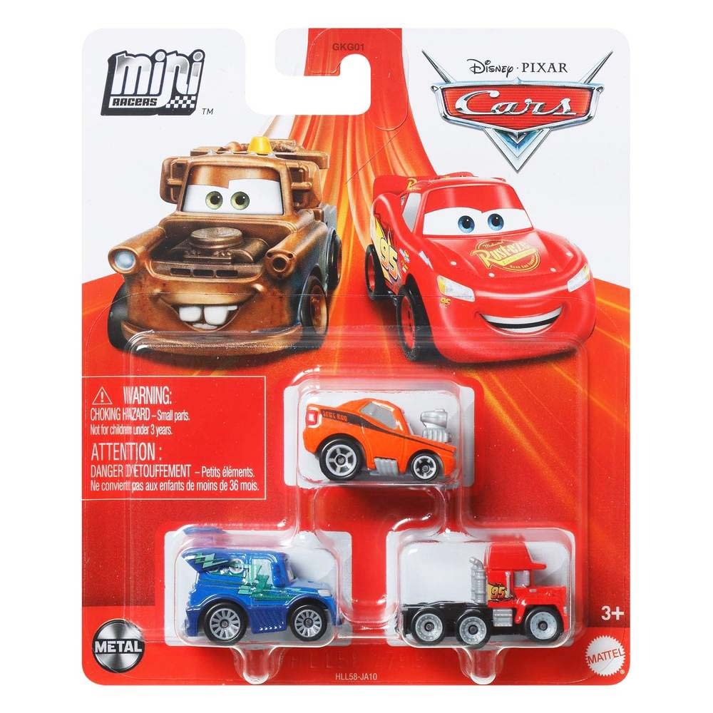Disney / Pixar Cars On The Road Die Cast Metal Mini  3-Pack - Toyworld Frankston