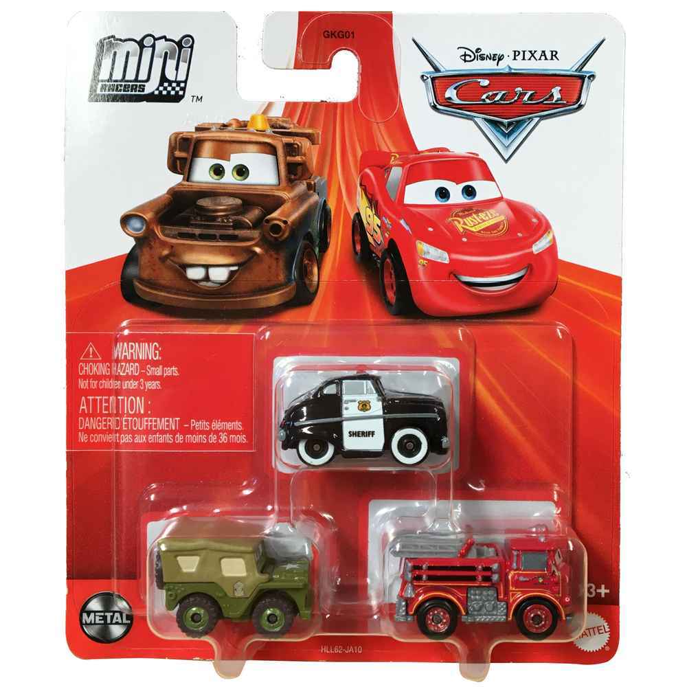 Disney / Pixar Cars On The Road Die Cast Metal Mini  3-Pack - Toyworld Frankston