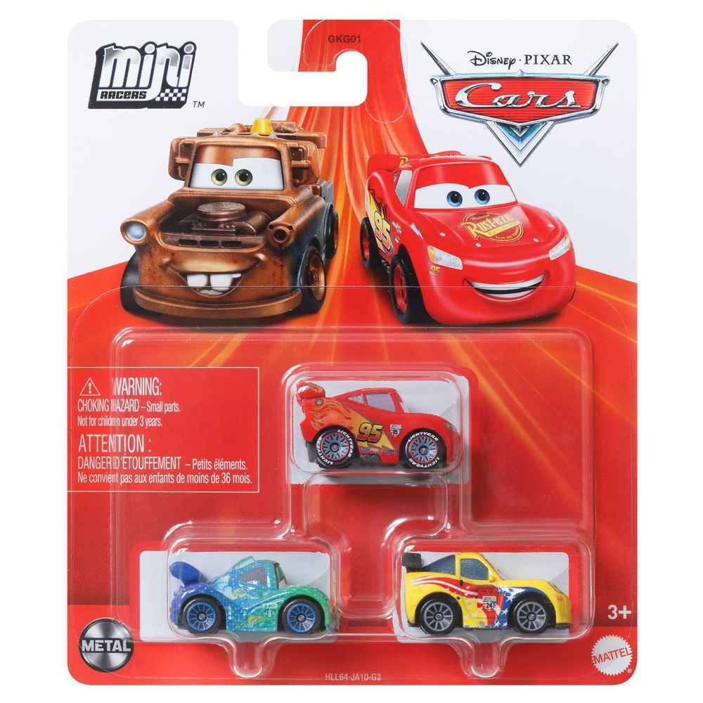 Disney / Pixar Cars On The Road Die Cast Metal Mini  3-Pack - Toyworld Frankston