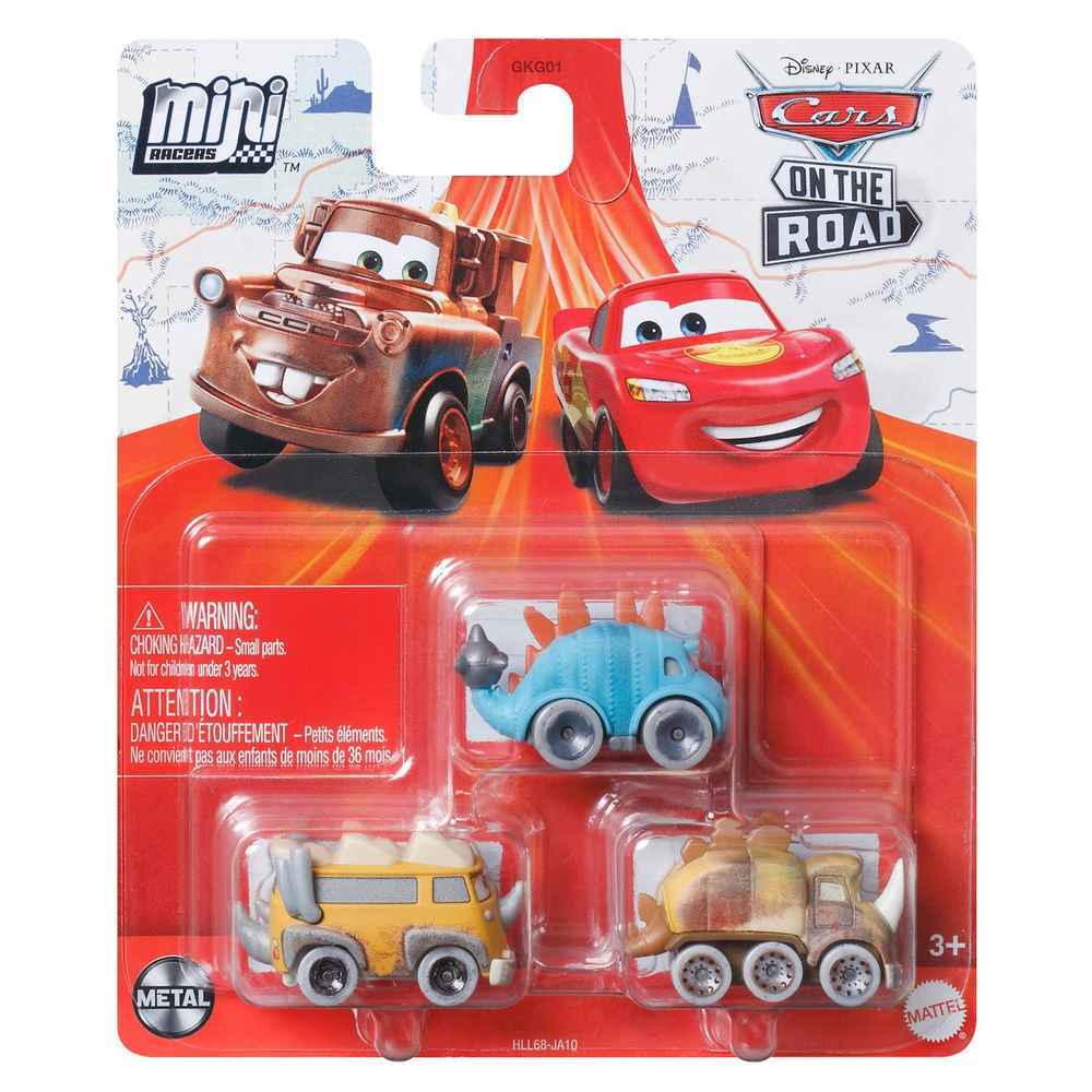 Disney / Pixar Cars On The Road Die Cast Metal Mini  3-Pack - Toyworld Frankston