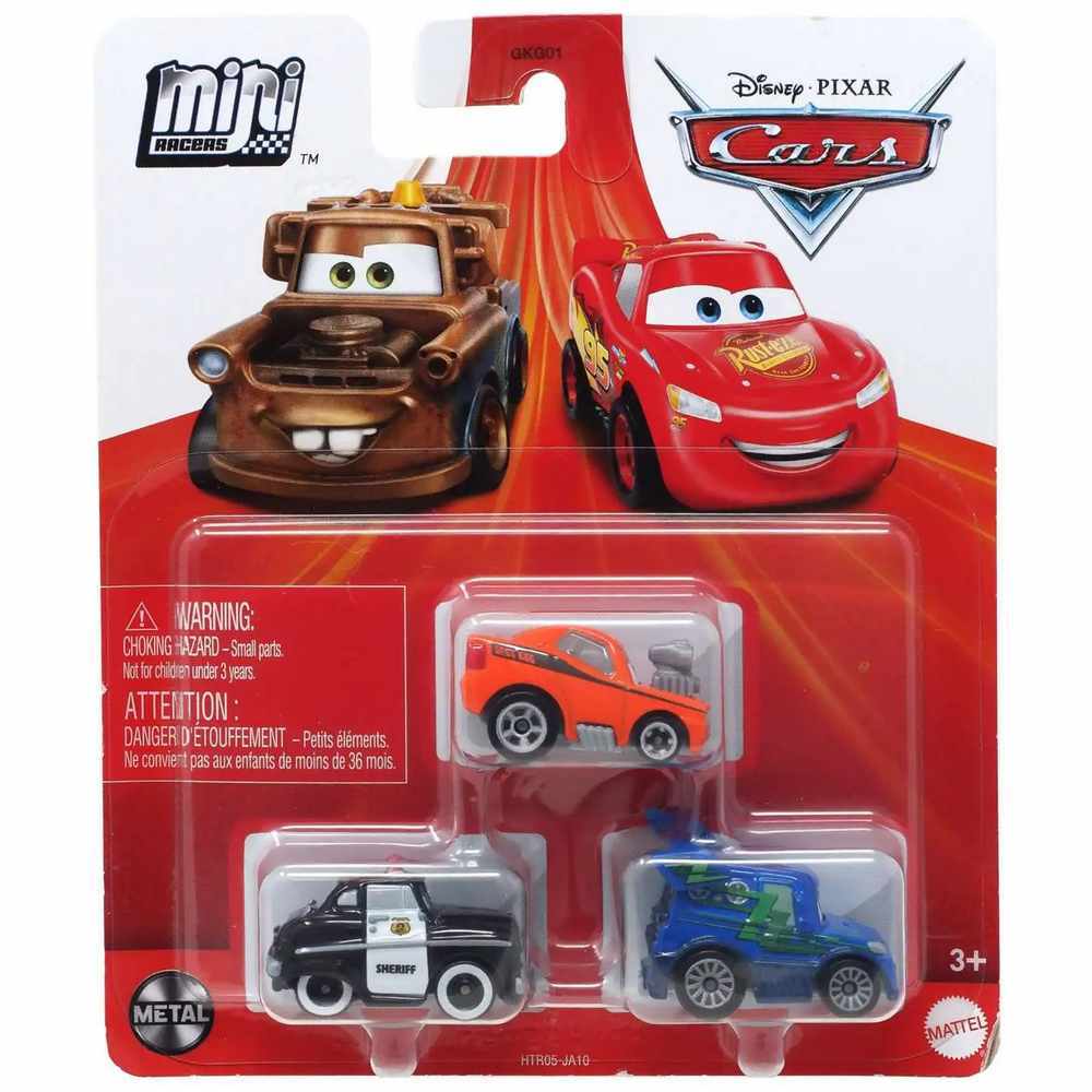 Disney / Pixar Cars On The Road Die Cast Metal Mini  3-Pack - Toyworld Frankston