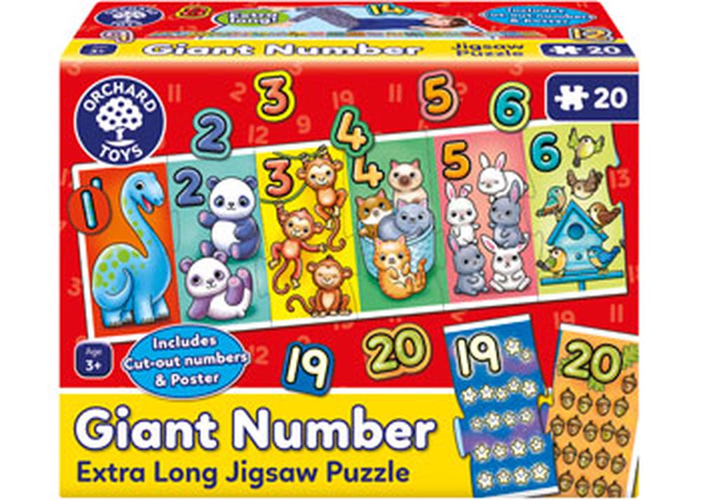 GIANT NUMBER EXTRA LONG JIGSAW PUZZLE - ORCHARD TOYS