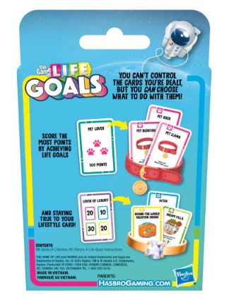 THE GAME OF LIFE GOALS - CARD GAME
