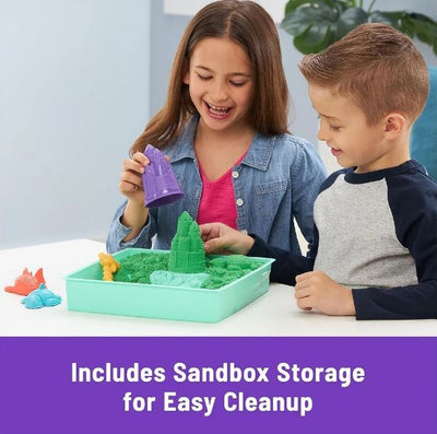 KINETIC SAND SANDBOX SET - GREEN - Toyworld Frankston