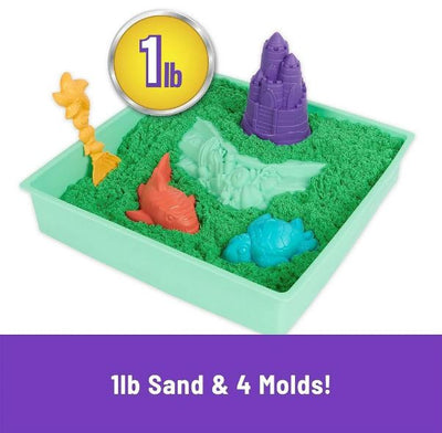 KINETIC SAND SANDBOX SET - GREEN - Toyworld Frankston