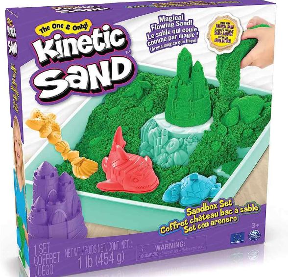 KINETIC SAND SANDBOX SET - GREEN - Toyworld Frankston