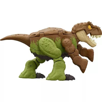 JURASSIC WORLD - FIERCE CHANGERS DOUBLE DANGER GREEN/BROWN - TYRANNOSAURUS REX & ANKYLOSAURUS ACTION FIGURE - Toyworld Frankston