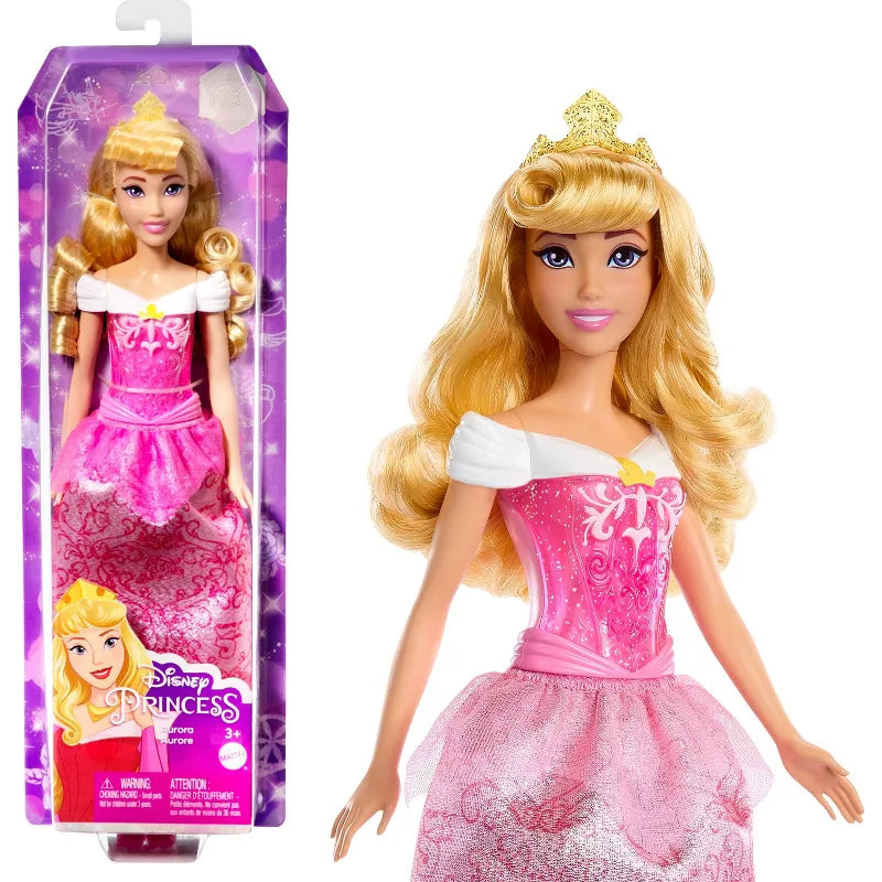 DISNEY PRINCESS 100 YEARS CELEBRATION - AURORA IN PINK DRESS DOLL - Toyworld Frankston