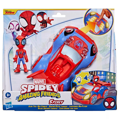 SPIDEY AMAZING FRIENDS - GLOW TECH WEB CRAWLER - SPIDEY - Toyworld Frankston
