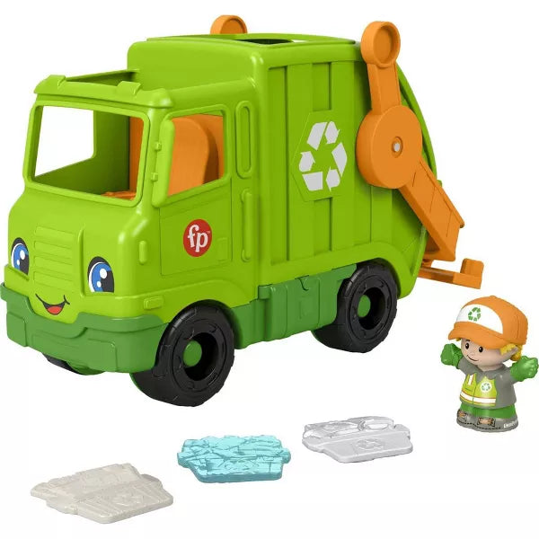 LITTLE PEOPLE - LARGE VEHICLE  RESTAGE - RECYCLING TRUCK - Toyworld Frankston