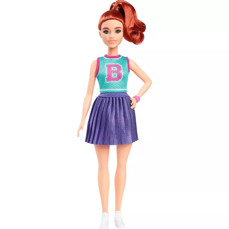 BARBIE FASHION DOLL - #232 RED HAIR SPORTS OUTFIT