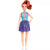 BARBIE FASHION DOLL - #232 RED HAIR SPORTS OUTFIT