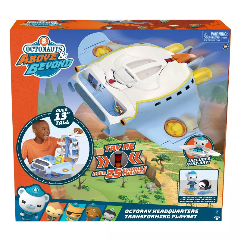 OCTONAUTS ABOVE AND BEYOND OCTORAY TRANSFORMING HQ - Toyworld Frankston