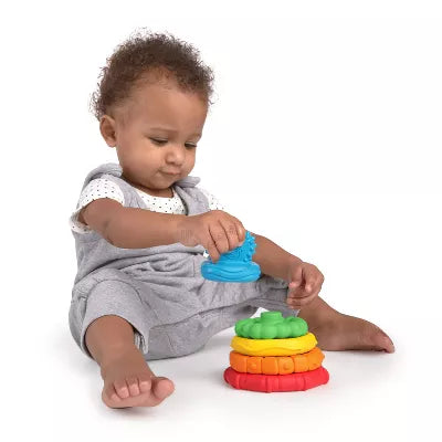 BABY EINSTEIN STACK & TEETHE TEXTURED TEETHING TOY