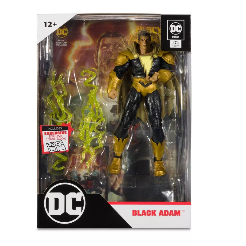DC DIRECT 7" COMIC FIGURE - BLACK ADAM - Toyworld Frankston
