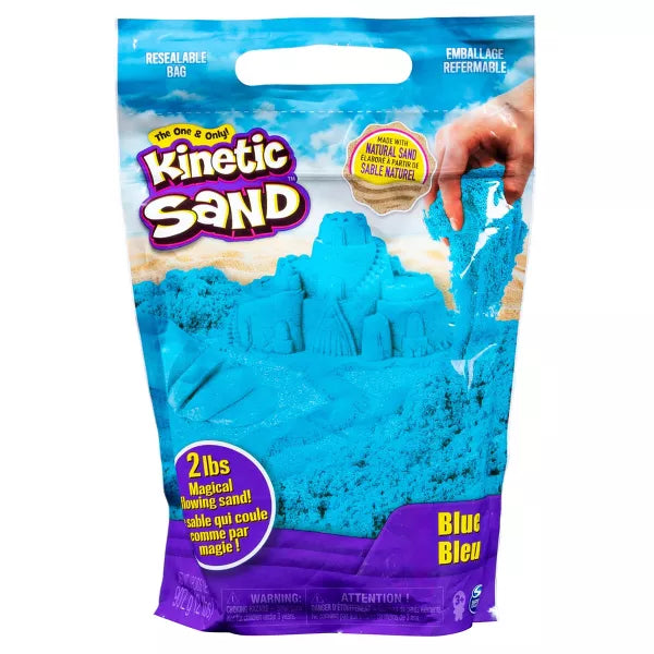 KINETIC SAND 2LB COLOUR BAG BLUE - Toyworld Frankston