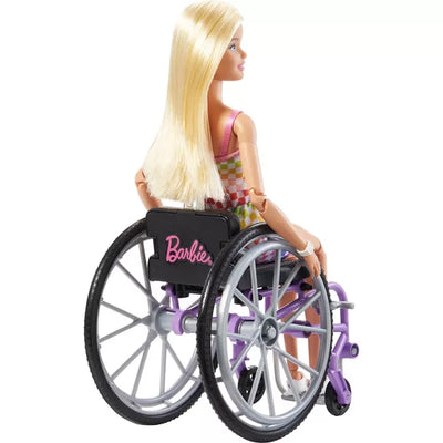 BARBIE FASHIONISTA BLONDE DOLL WITH WHEELCHAIR AND RAMP - Toyworld Frankston