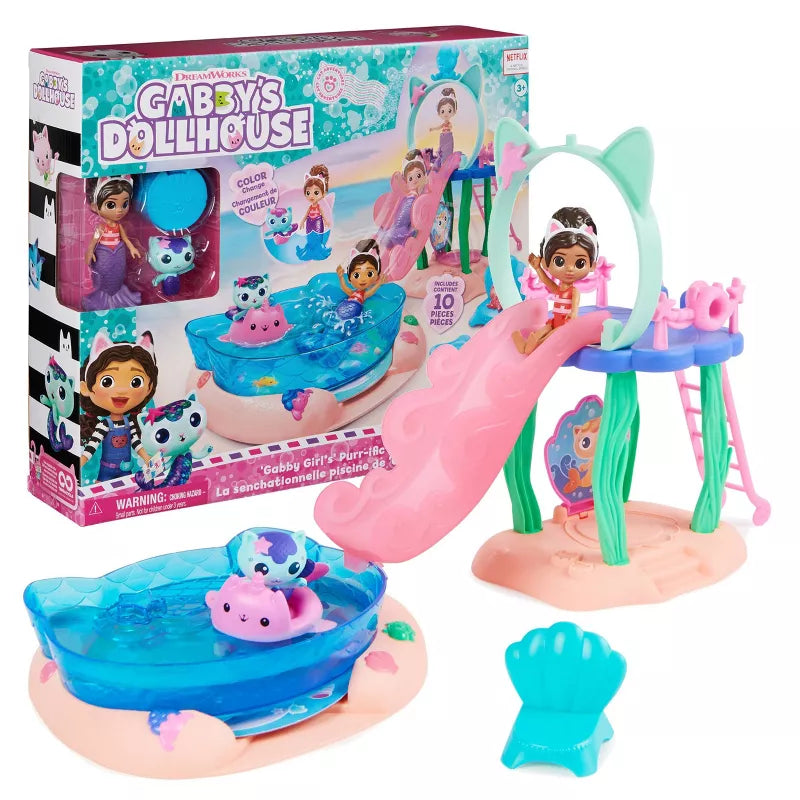 GABBY'S DOLLHOUSE POOL PLAYSET - Toyworld Frankston