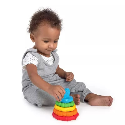 BABY EINSTEIN STACK & TEETHE TEXTURED TEETHING TOY