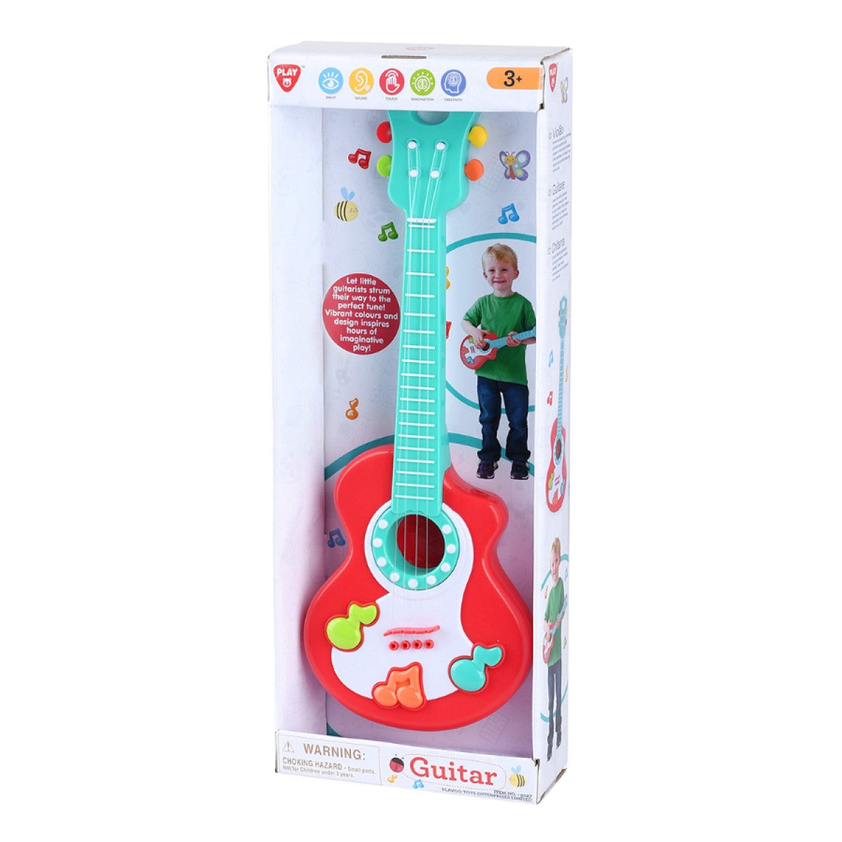 PLAYGO - MINI GUITAR - RED AND BLUE 3+ - Toyworld Frankston
