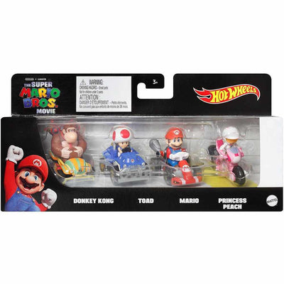 HOT WHEELS SUPER MARIO BROS. MOVIE 4 PACK - Toyworld Frankston
