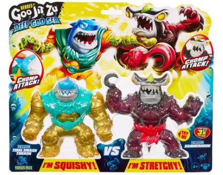 HEROES OF GOO JIT ZU DEEP GOO SEA - TIDAL SMASH THRASH AND HAMMERHOOK - Toyworld Frankston