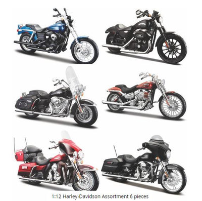 HARLEY DAVIDSON 1:12 MOTORCYCLE ASST - Toyworld Frankston