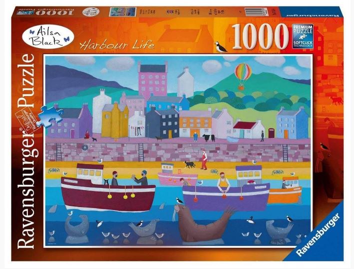 RAVENSBURGER 175550 ALISA BLACK HARBOUR LIFE 1000 PIECE PUZZLE - Toyworld Frankston