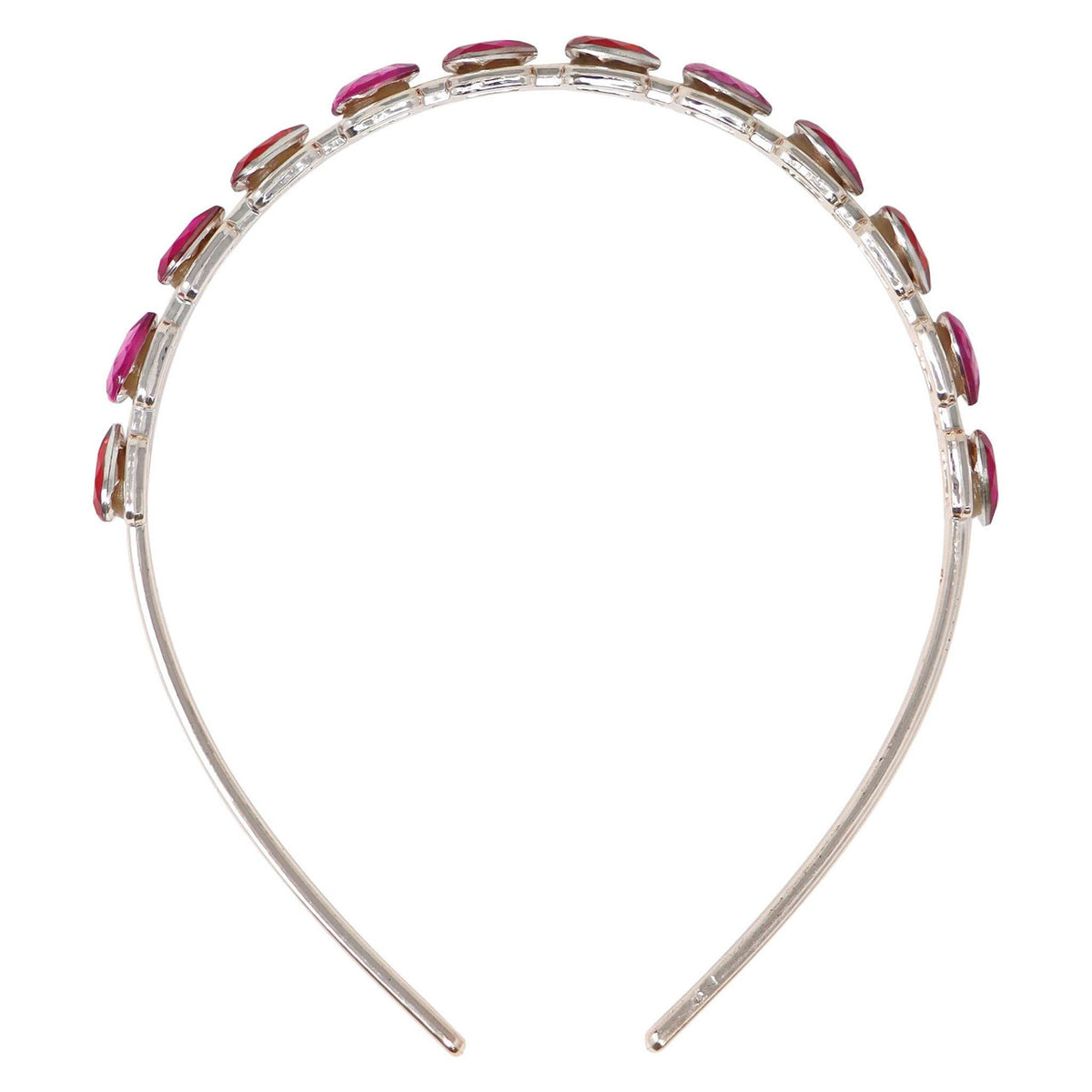 PINK POPPY GEMSTONE HEART HEADBAND