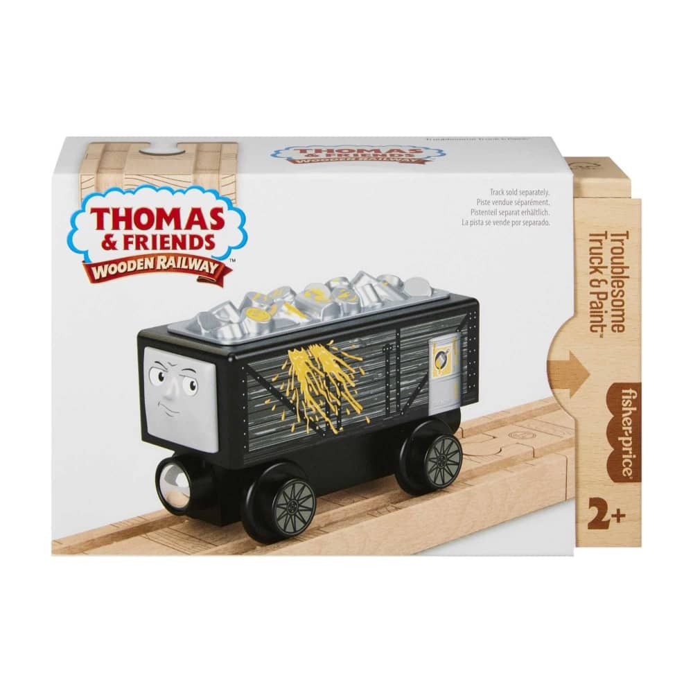 THOMAS AND FRIENDS WOODEN RAILWAY - TROUBLESOME TRUCK AND PAINT - Toyworld Frankston