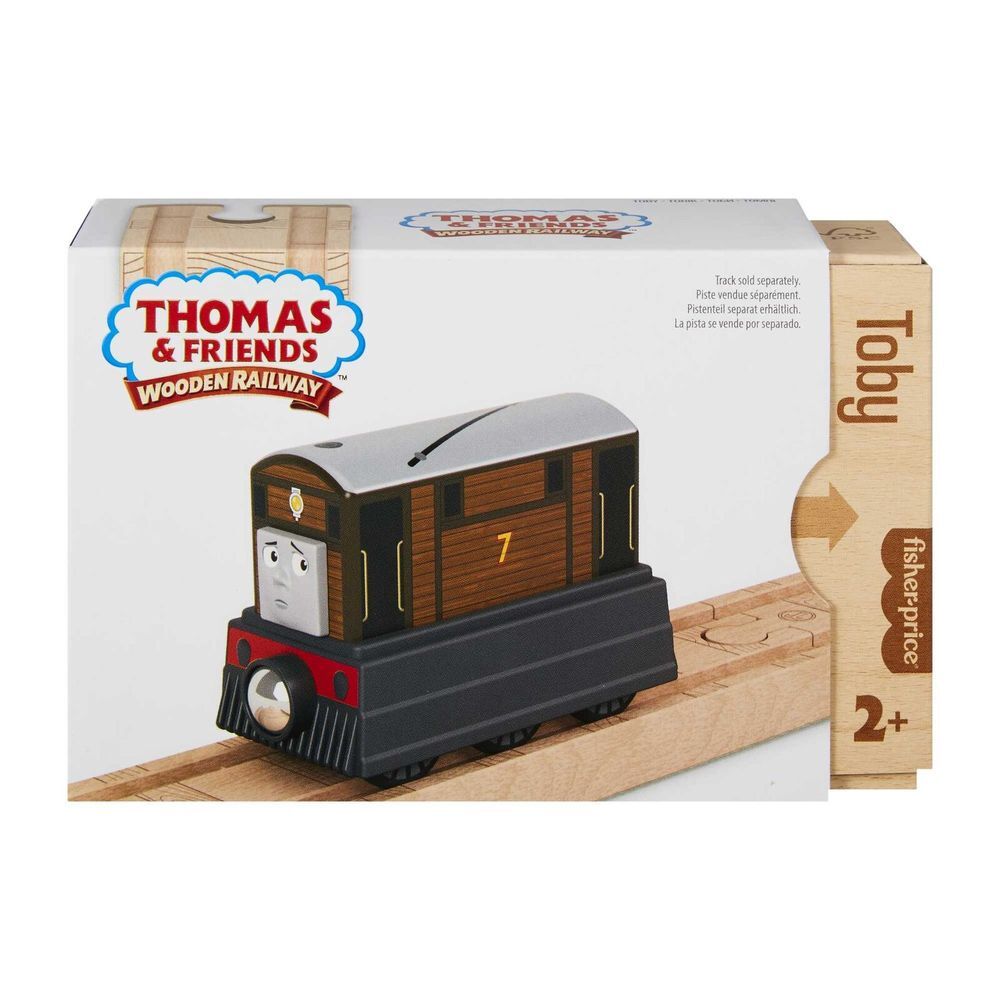 THOMAS AND FRIENDS WOODEN RAILWAY - TOBY ENGINE - Toyworld Frankston