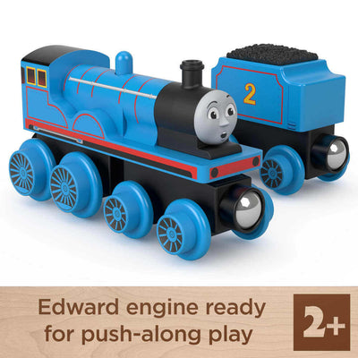THOMAS AND FRIENDS WOODEN RAILWAY - EDWARD ENGINE AND COAL CAR