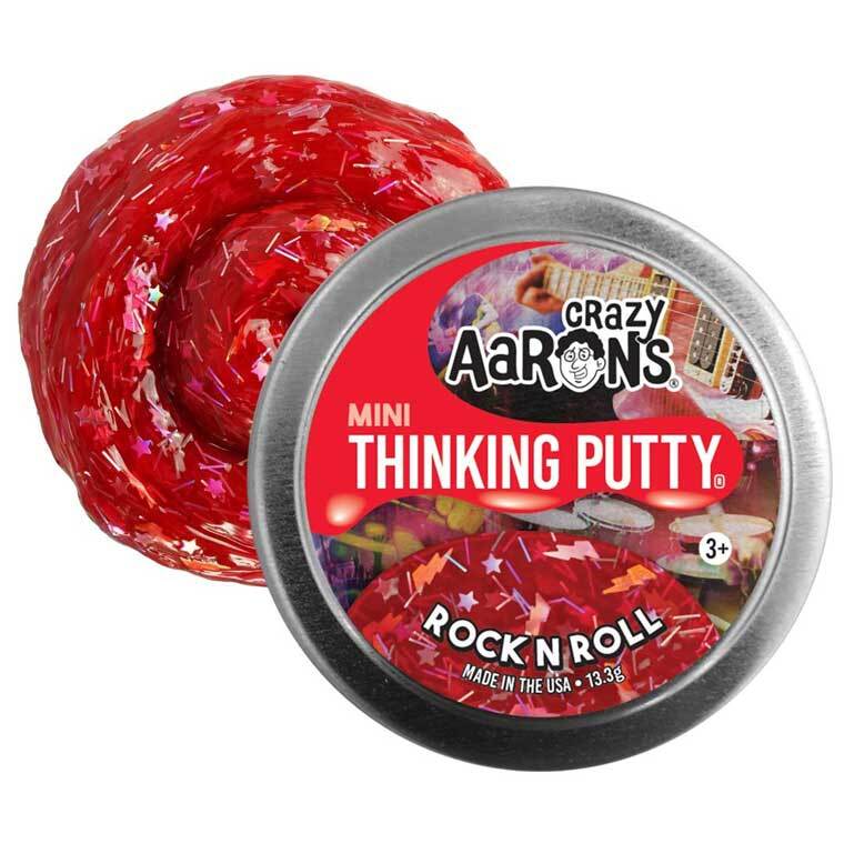 CRAZY AARON'S THINKING PUTTY MINI 2 INCH - ROCK N ROLL - Toyworld Frankston
