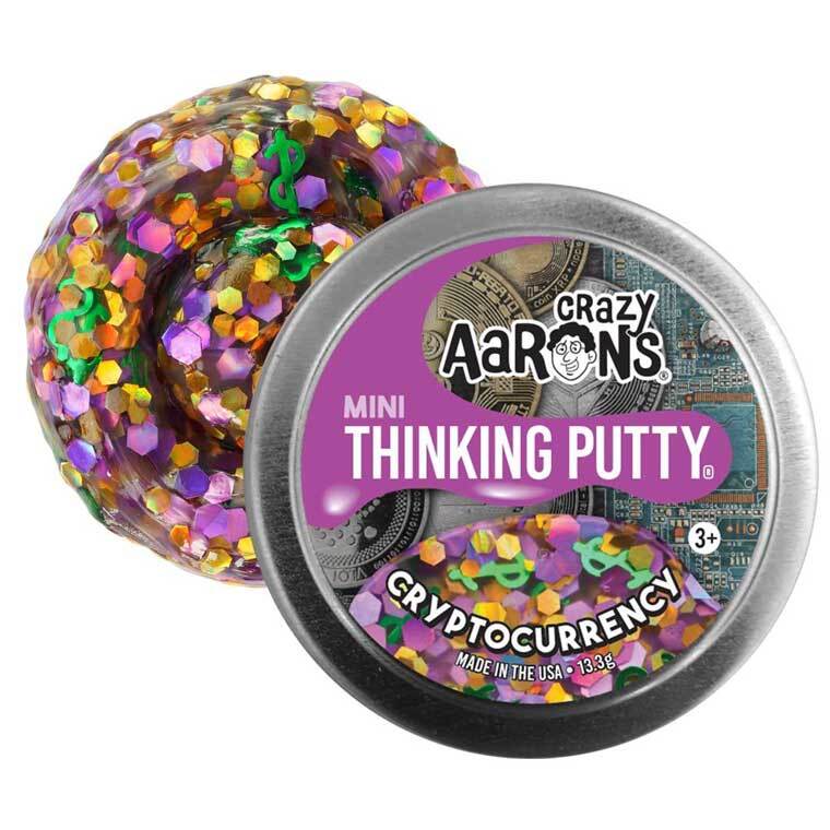 CRAZY AARON'S THINKING PUTTY MINI 2 INCH - CRYPTOCURRENCY - Toyworld Frankston