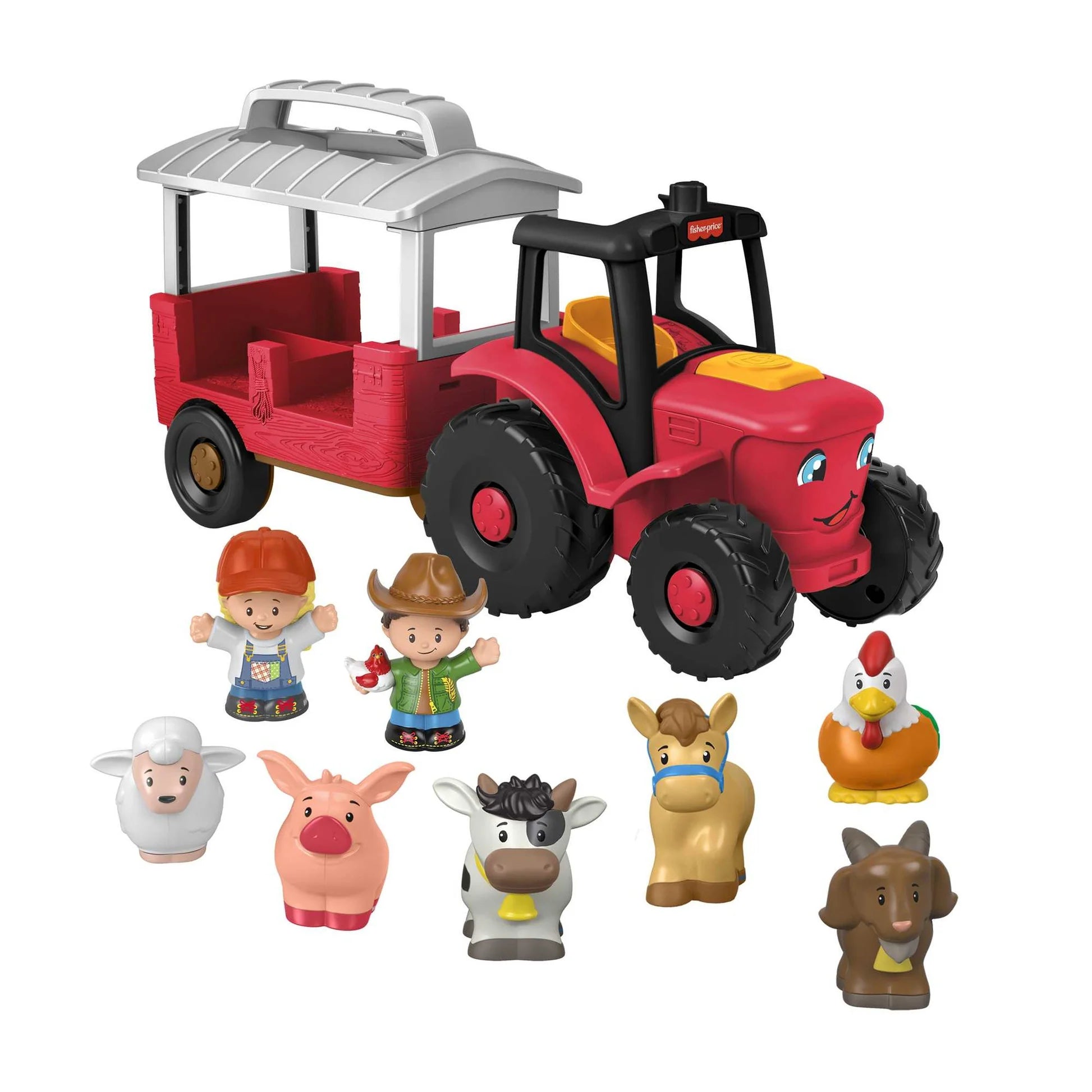 LITTLE PEOPLE - CARING FOR ANIMALS TRACTOR - Toyworld Frankston