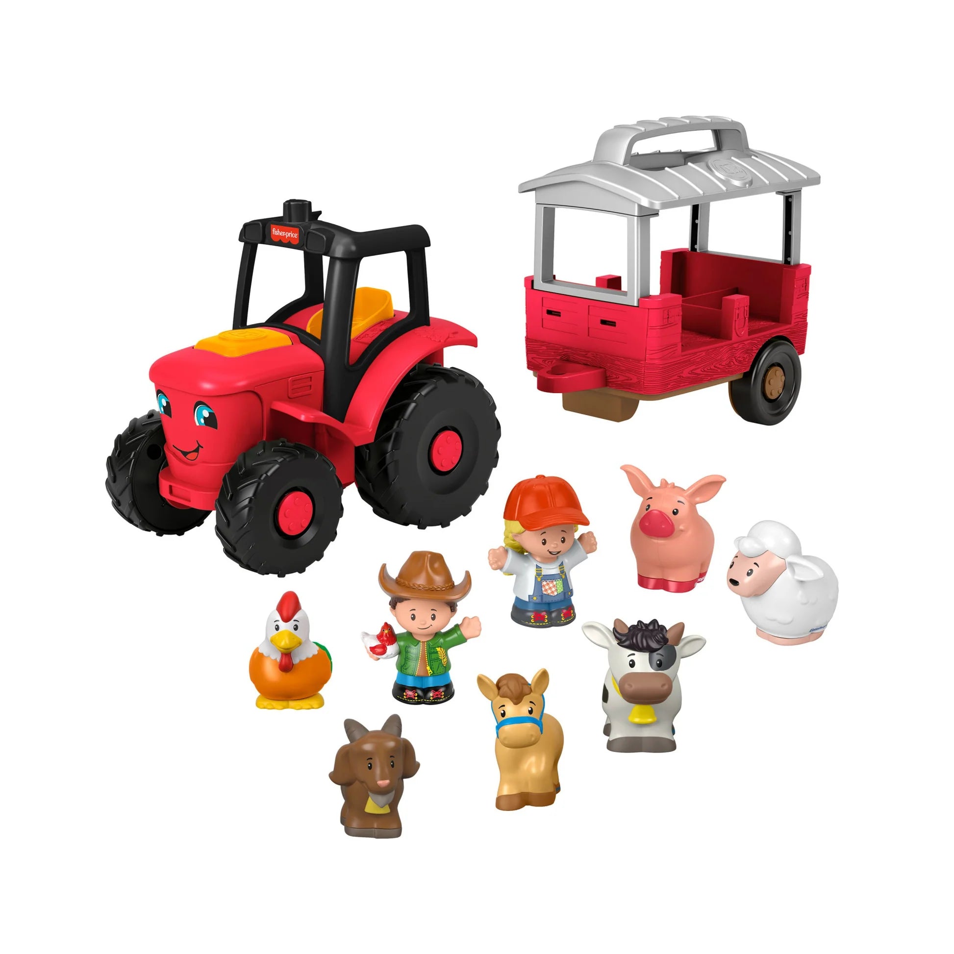 LITTLE PEOPLE - CARING FOR ANIMALS TRACTOR - Toyworld Frankston
