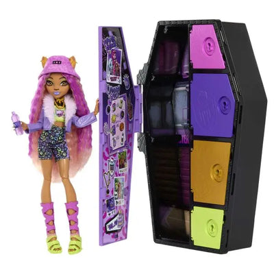 MONSTER HIGH - SKULLTIMATE SECRETS - CLAWDEEN WOLF FASHION FIGURE SERIES 1