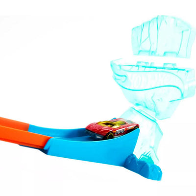 HOT WHEELS TRACK BUILDER - ICE CRASH PACK - Toyworld Frankston