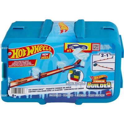 HOT WHEELS TRACK BUILDER - ICE CRASH PACK - Toyworld Frankston