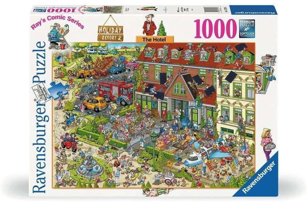 RAVENSBURGER 175796 - HOLIDAY RESORT 2 THE HOTEL 1000 PIECE PUZZLE - Toyworld Frankston