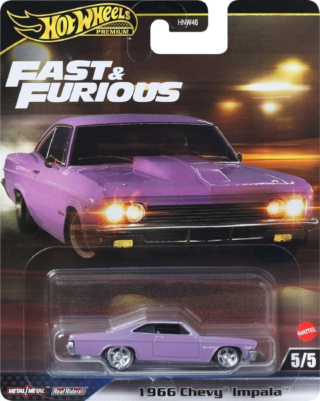 HOT WHEELS PREMIUM FAST & FURIOUS - 1966 CHEVY IMPALA - Toyworld Frankston