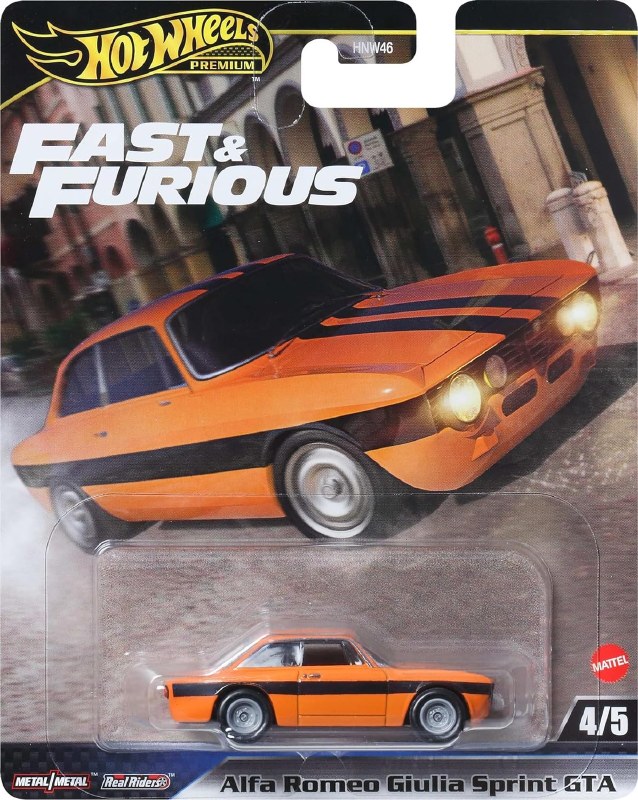 HOT WHEELS PREMIUM FAST & FURIOUS - ALFA ROMEO GIULIA SPRINT GTA