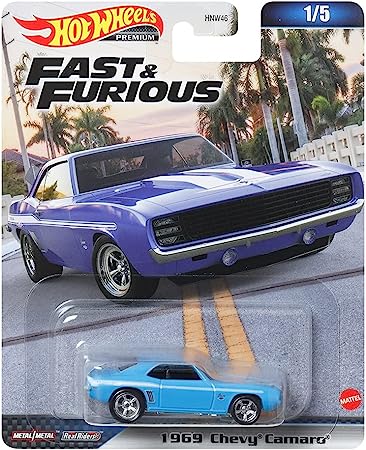 HOT WHEELS PREMIUM FAST & FURIOUS 1969 CHEVY CAMARO - Toyworld Frankston