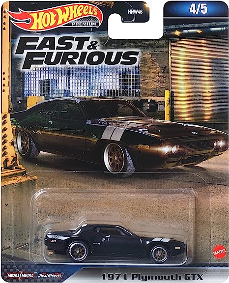 HOT WHEELS PREMIUM FAST & FURIOUS 1971 PLYMOUTH GTX - Toyworld Frankston