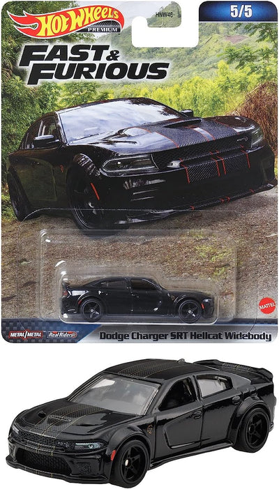 HOT WHEELS PREMIUM FAST & FURIOUS DODGE CHARGER SRT HELLCAT WIDEBODY