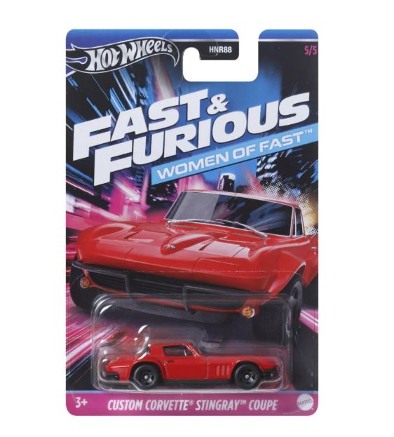 HOT WHEELS WOMEN OF FAST & FURIOUS  - CUSTOM CORVETTE STINGRAY COUPE - Toyworld Frankston
